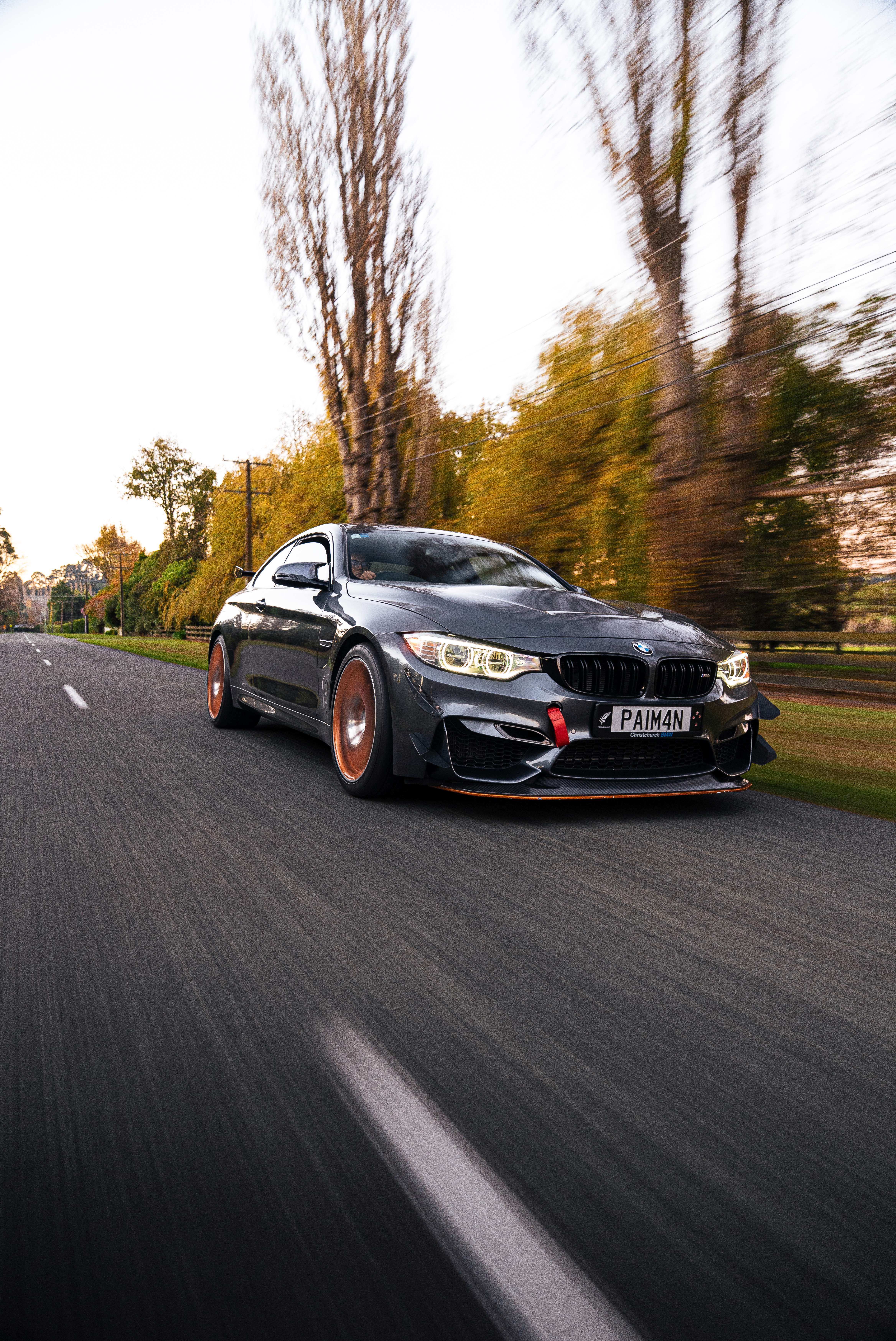 BMW M4 · Autumn Road