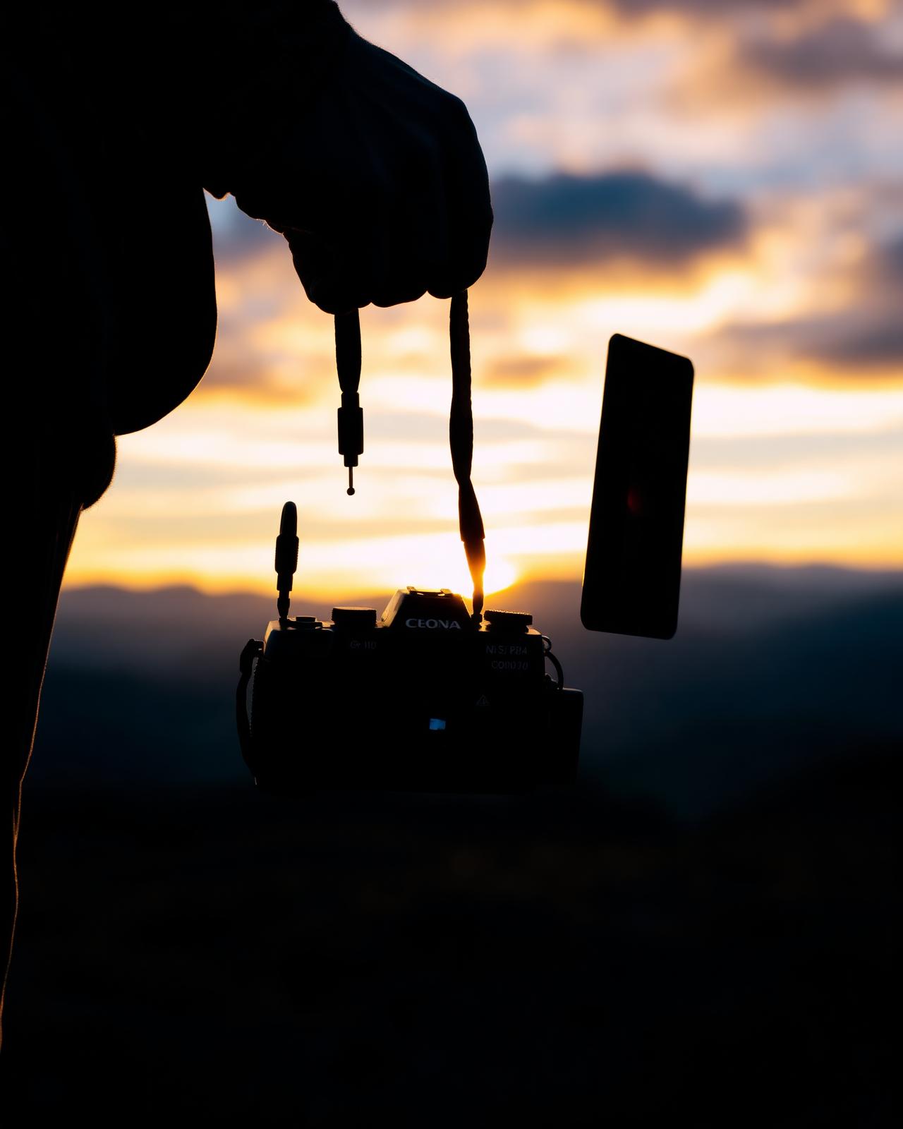 Kirx Studio photographer at sunset